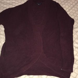 Burgundy American Eagle Cardigan